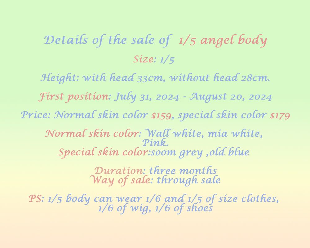 1/5 angel body