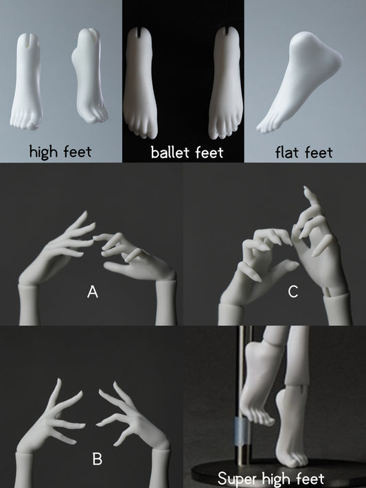JIUERMAO 1/4 posing hands and Foot type